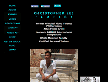 Tablet Screenshot of christopherlee.ca